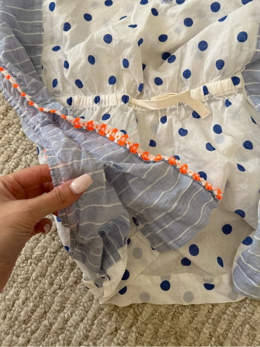 Crewcuts Polka Dot Cotton Swim Cover Up